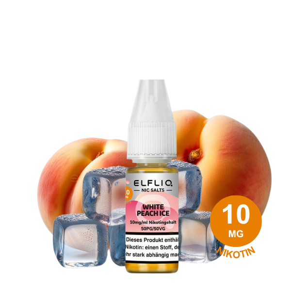 Elfliq By Elfbar - White Peach Ice 10Mg Nikotin (10Ml)