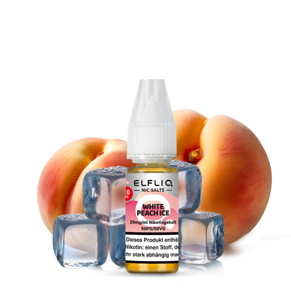 Elfliq By Elfbar – White Peach Ice 20Mg Nikotin (10Ml)